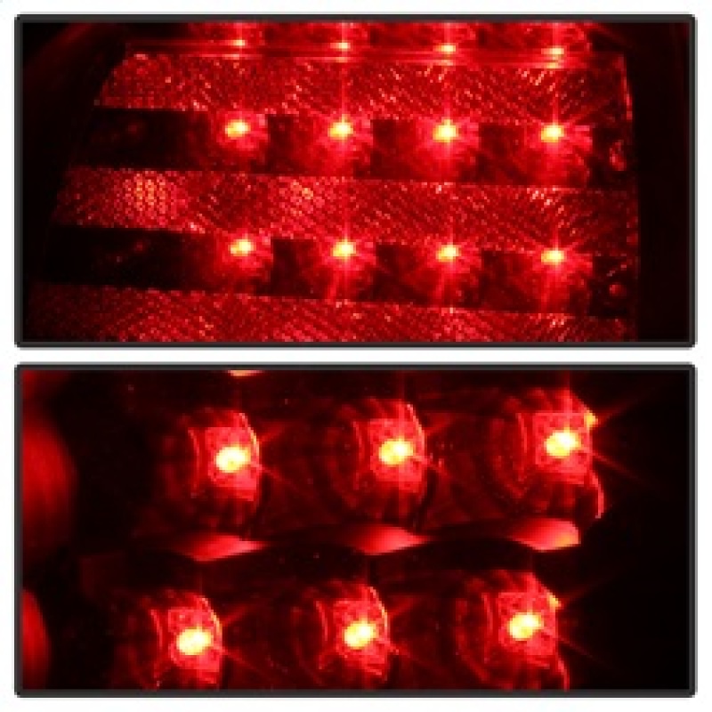 Lexus GS400 LED Tail Lights - SPYDER - 4pc LED - Black - Black - `98-`05