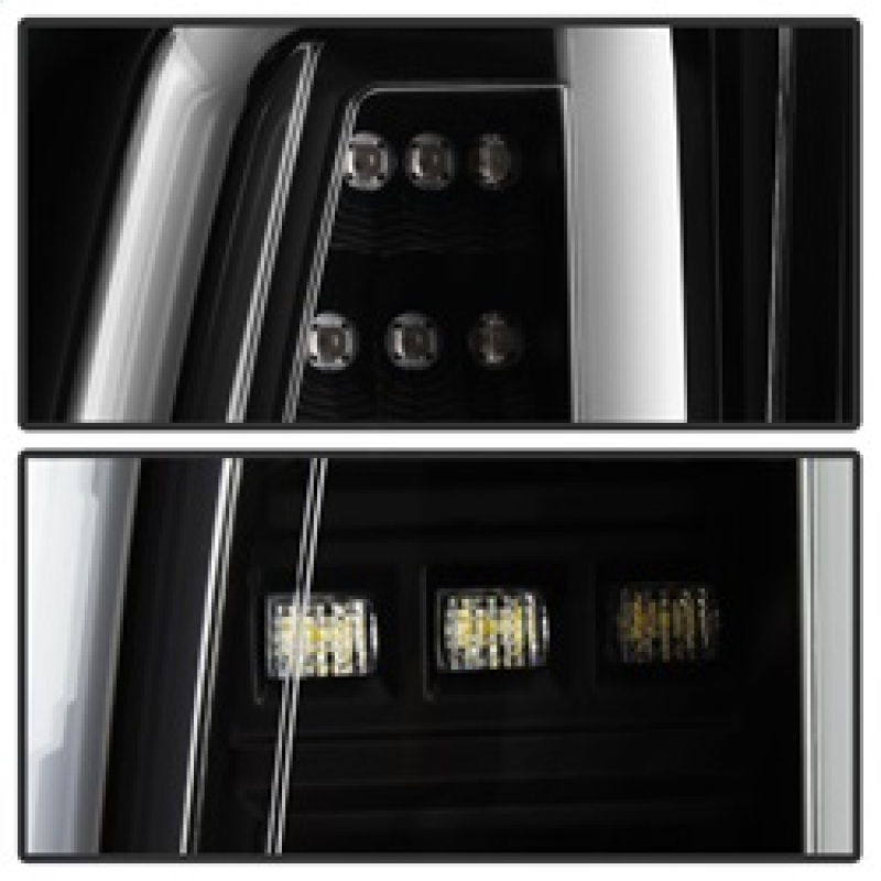 Chevrolet Suburban LED Tail Lights - SPYDER - Light Bar - Black - `15-`17