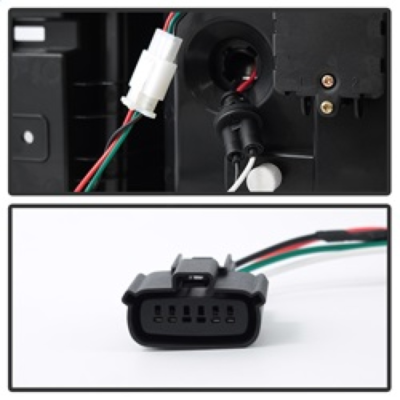 Chevrolet Suburban LED Tail Lights - SPYDER - Light Bar - Black - `15-`17