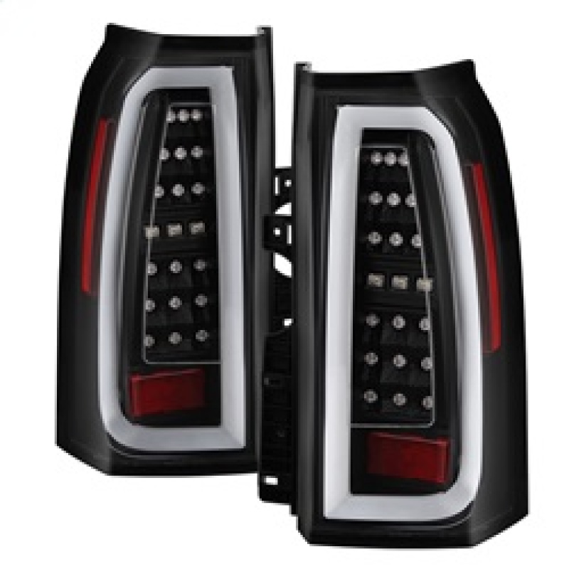 Chevrolet Tahoe LED Tail Lights - SPYDER - Light Bar - Black - `15-`17