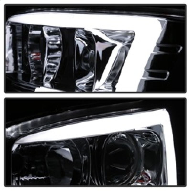 GMC Sierra 2500 Headlights - SPYDER - V2 Projector Headlights - DRL - Chrome - `99-`06