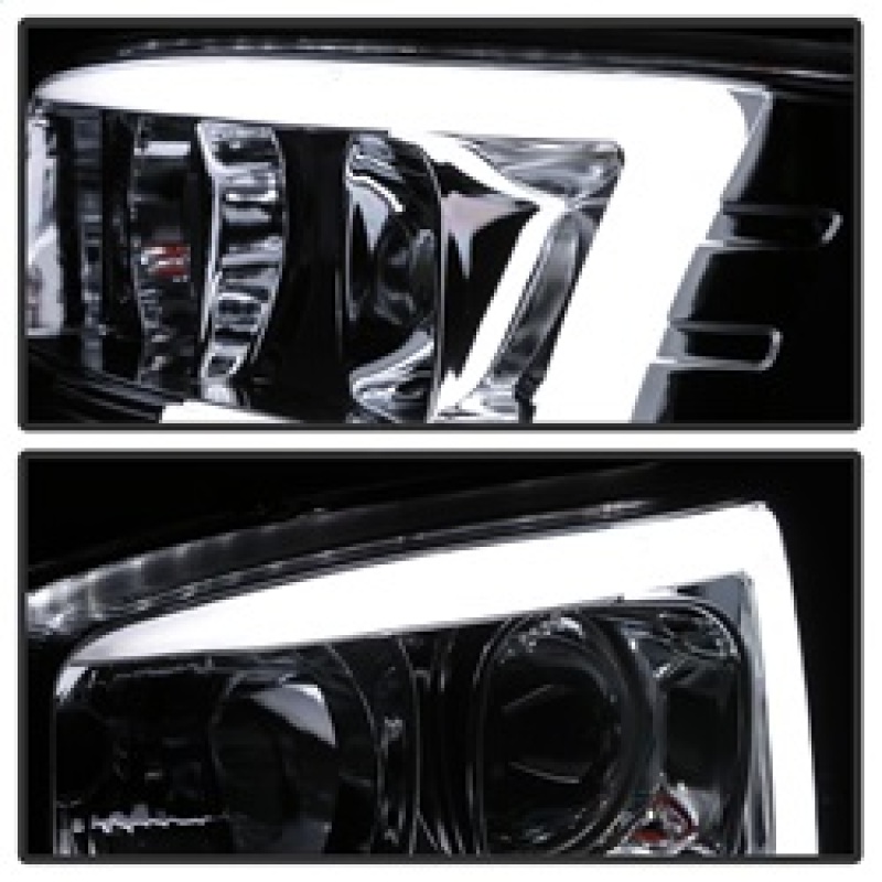 GMC Sierra 2500 Headlights - SPYDER - V2 Projector Headlights - DRL - Chrome - `99-`06