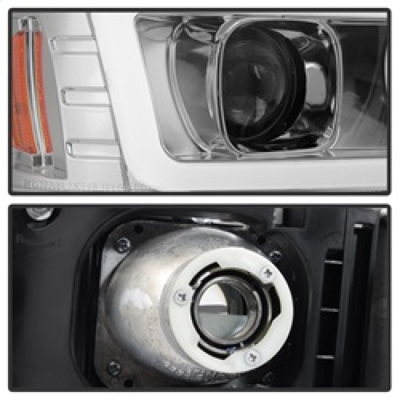 GMC Sierra 2500 Headlights - SPYDER - V2 Projector Headlights - DRL - Chrome - `99-`06