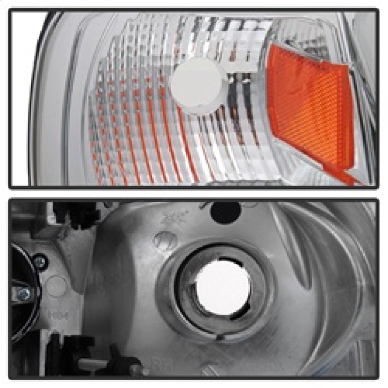 Ford F-150 Headlight Set - SPYDER - Version 2 - Light Bar DRL - Chrome - `97-`03