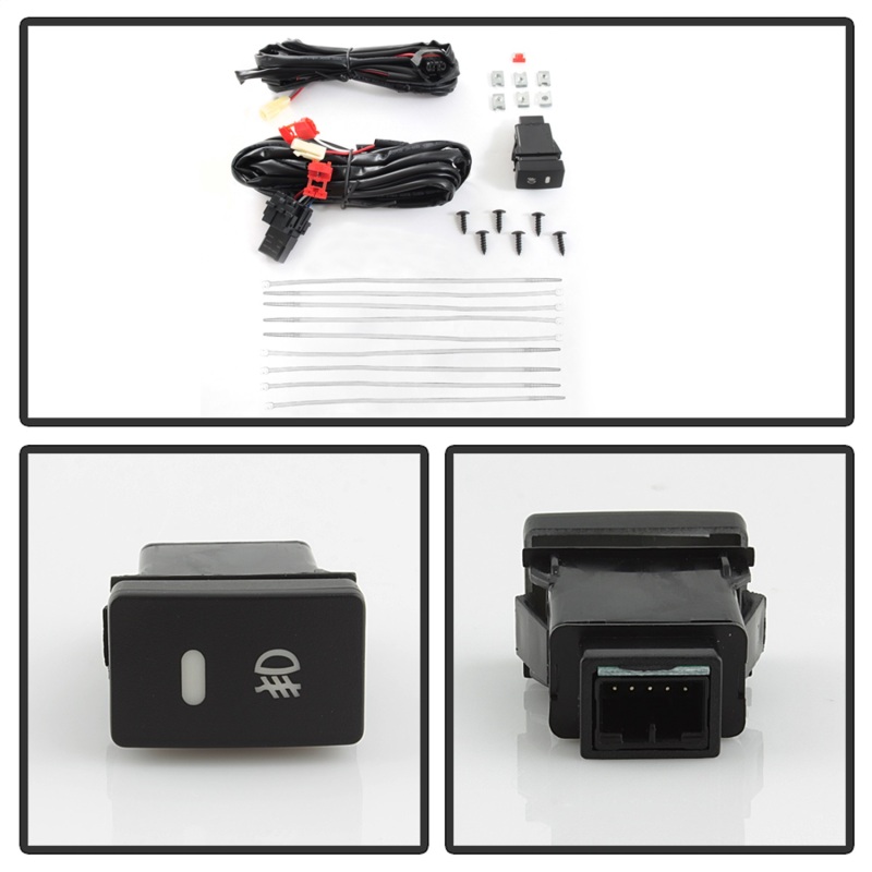 Honda CRV Fog Lights - SPYDER - OEM w/Switch & Cover - Clear - `17-`18