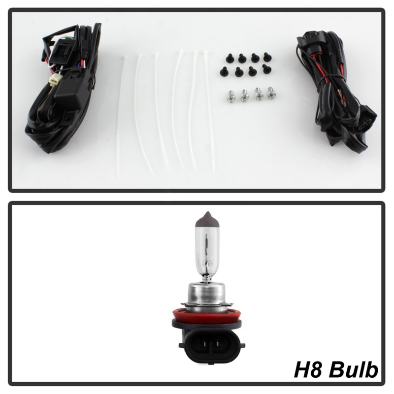 Nissan Rogue Fog Lights - SPYDER - OEM w/Switch - Clear - `17-`18