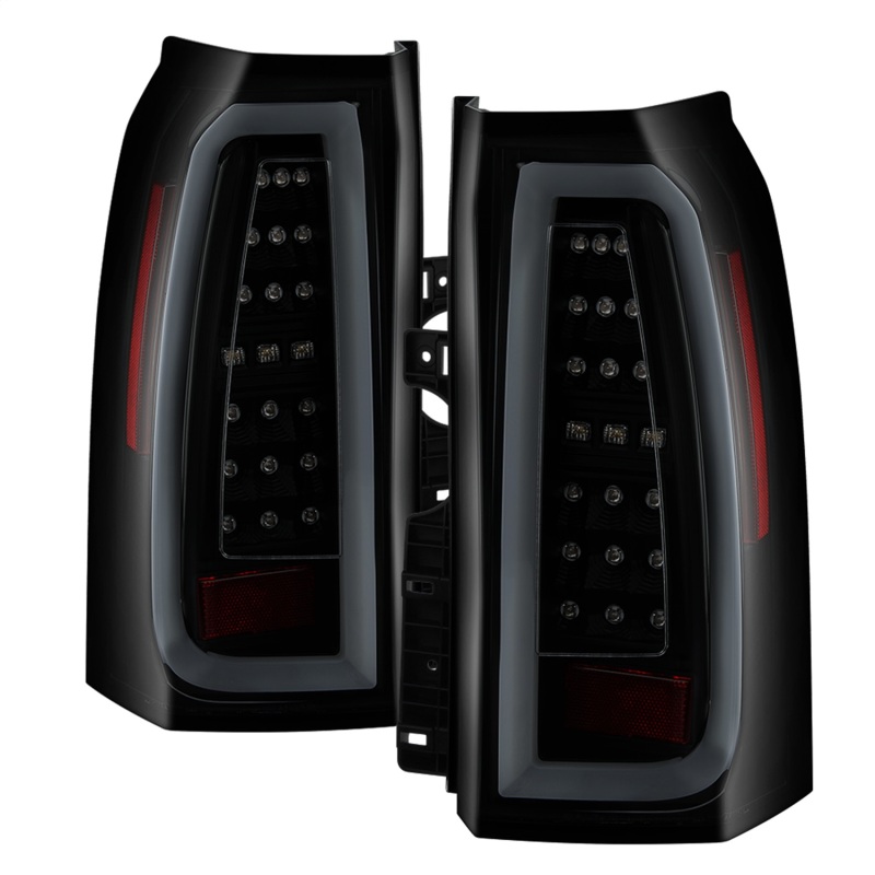 Chevrolet Tahoe LED Tail Lights - SPYDER - Light Bar - Black Smoke - `15-`17