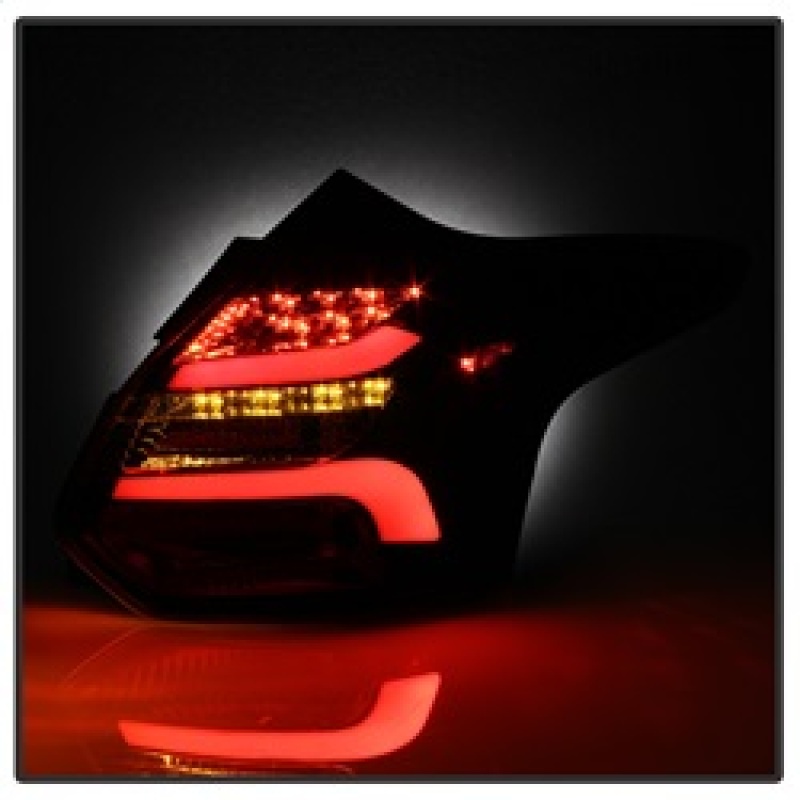 Ford Focus LED Tail Lights - SPYDER - Black - `12-`14