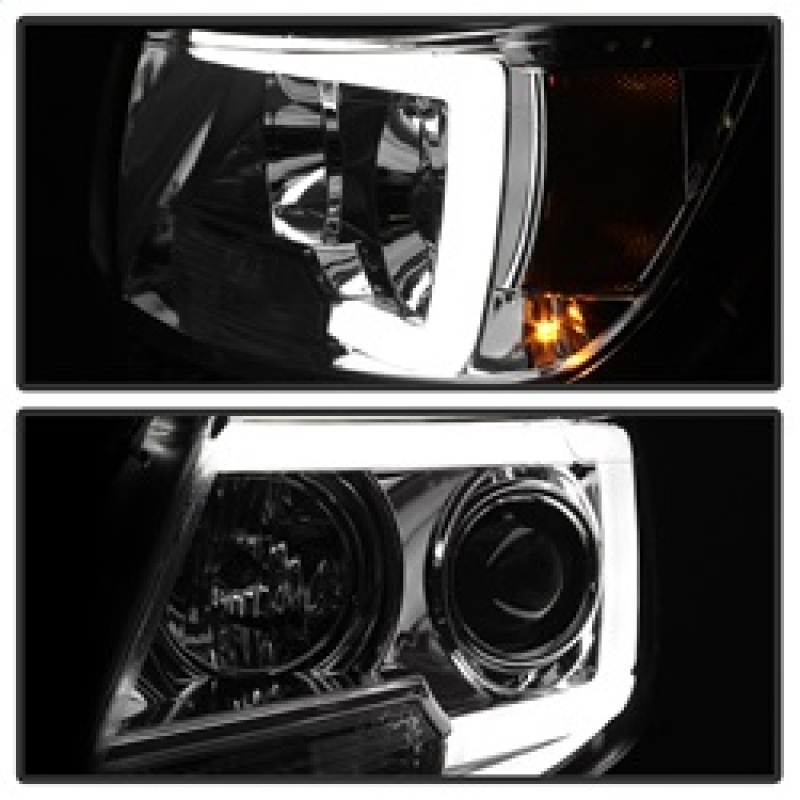 Chevrolet Colorado Headlights - SPYDER - Projector, Light Bar LED - Chrome - `15-`17