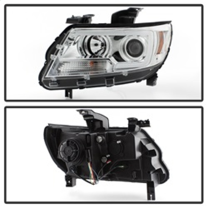 Chevrolet Colorado Headlights - SPYDER - Projector, Light Bar LED - Chrome - `15-`17
