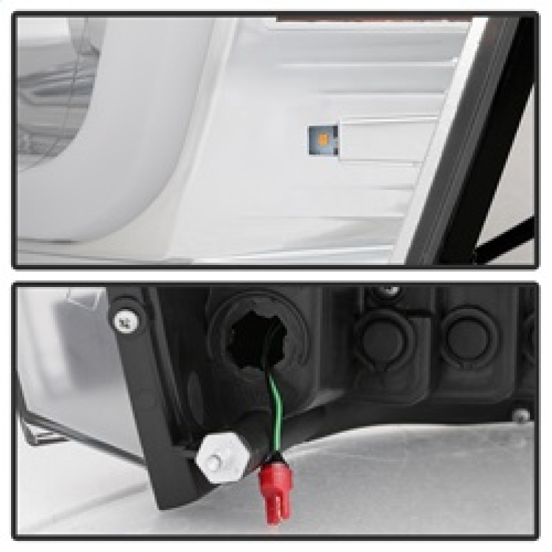 Dodge Ram 1500 Headlights - SPYDER - Version 2 Projector - Light Bar DRL - Chrome - `06-`08