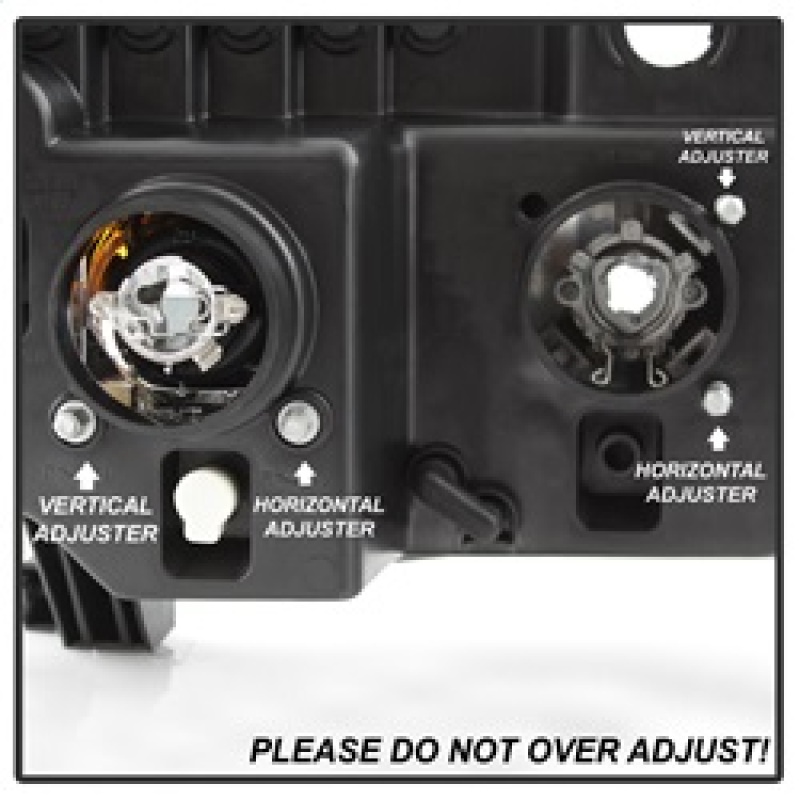 Toyota Sequoia Headlights - SPYDER - Projector, Light Bar DRL, Version 2 - Black - `08-`13