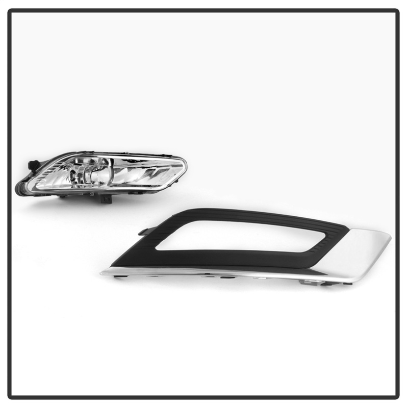 Ford Fusion Fog Lights - SPYDER - OEM W/Switch and Cover - Clear - `17-`18