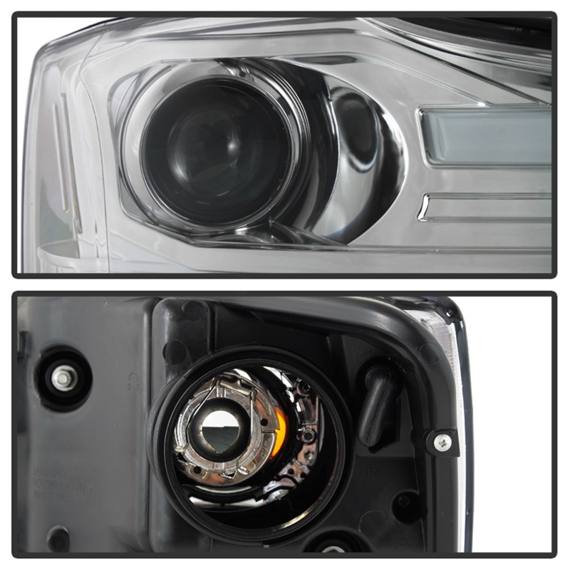 Nissan Titan Headlights - SPYDER - V2 Projector - Chrome - `04-`15