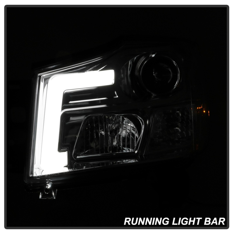 Nissan Titan Headlights - SPYDER - V2 Projector - Chrome - `04-`15