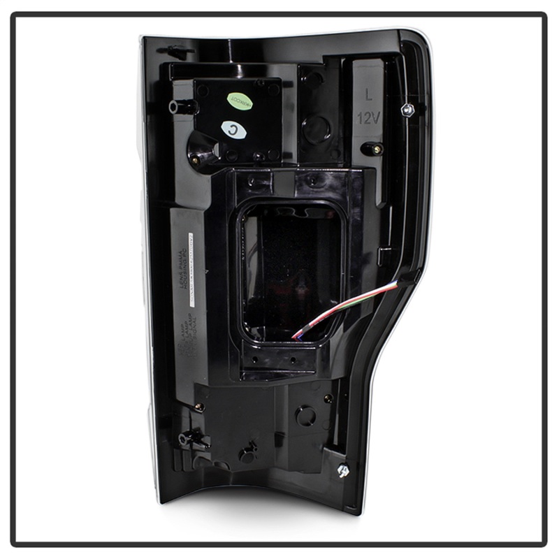 Ford F250 LED Tail Lights - SPYDER - Black - `17-`18