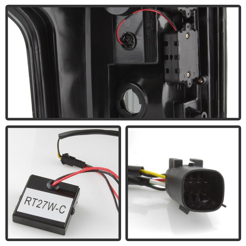 Ford F-150 LED Tail Lights - SPYDER - Light Bar - Black Smoke - `18-`19