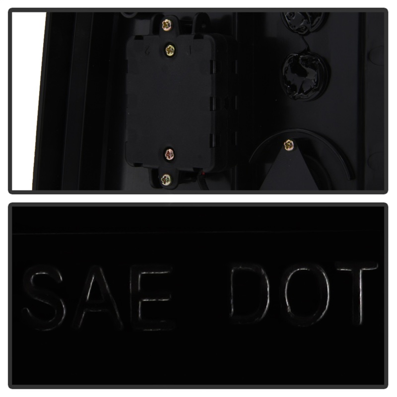 GMC Yukon LED Tail Lights - SPYDER - Black - `15-`17