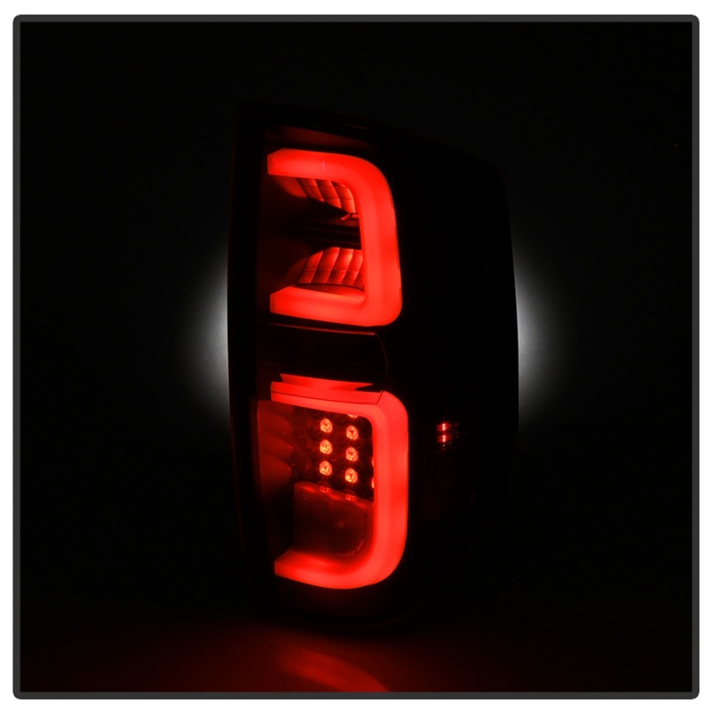 Toyota Tundra LED Tail Lights - SPYDER - Light Bar - Black - `14-`16