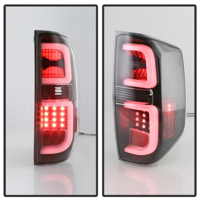 Toyota Tundra LED Tail Lights - SPYDER - Light Bar - Black - `14-`16