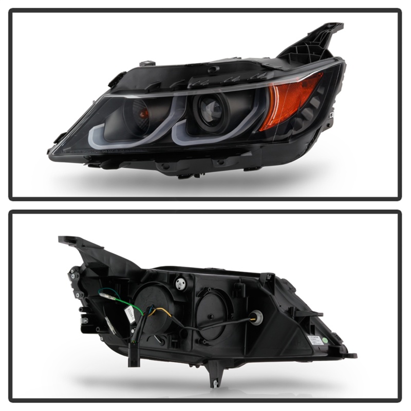 Chevrolet Impala Headlights - SPYDER - Proj Low Beam/High Beam H9 - Black - `14-`19