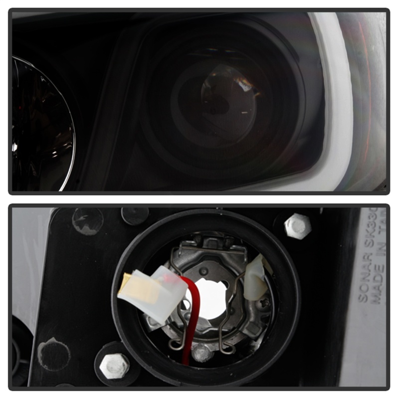 Chevrolet Impala Headlights - SPYDER - Projector, Light Bar - Black - `06-`13