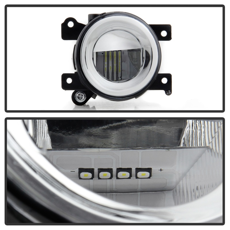Nissan Maxima Fog Lights - SPYDER - Full LED w/Switch - Clear - `09-`21