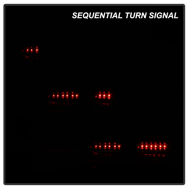 Chevrolet Camaro LED Tail Lights - SPYDER - Sequential Turn Signal - Black - `16-`18