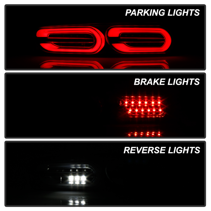 Chevrolet Camaro LED Tail Lights - SPYDER - Sequential Turn Signal - Black - `16-`18