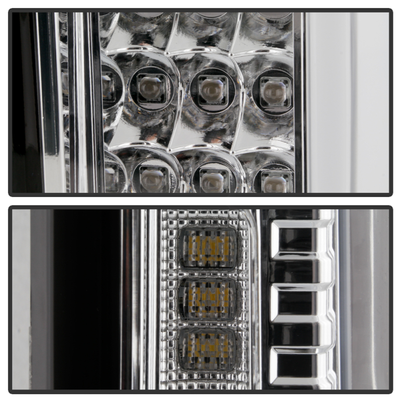 Chevrolet Silverado LED Tail Lights - Rear - SPYDER - LED Model - Chrome - `19-`20
