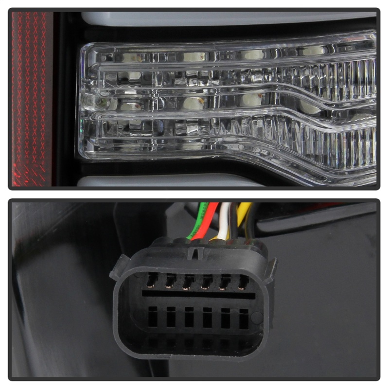 Dodge Ram LED Tail Lights - SPYDER - Sequential Turn Signal - Black - `19-`20