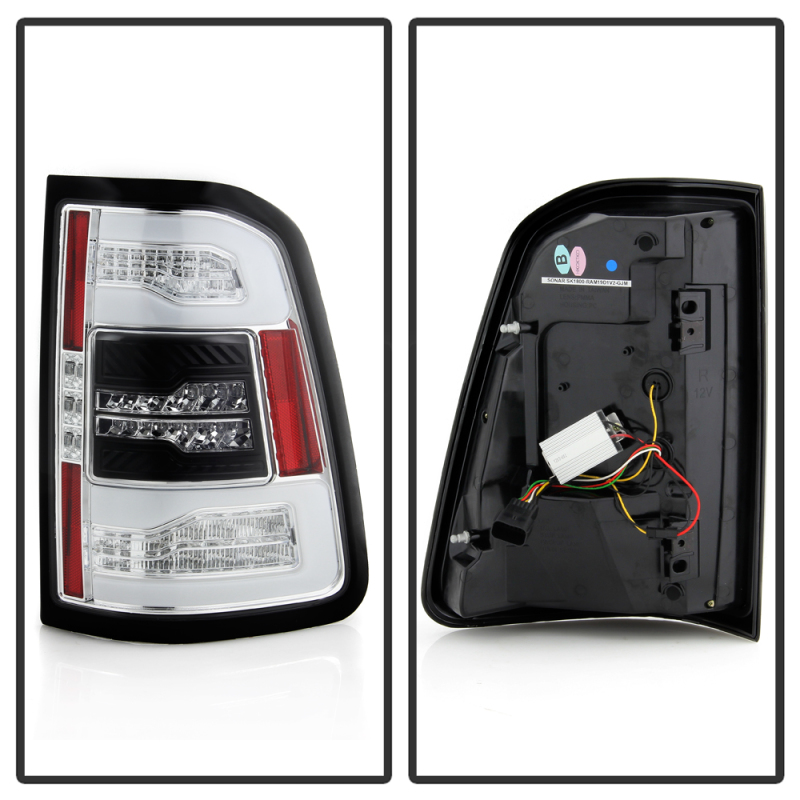 Dodge Ram LED Tail Lights - SPYDER - Sequential Turn Signal - Chrome - `19-`20