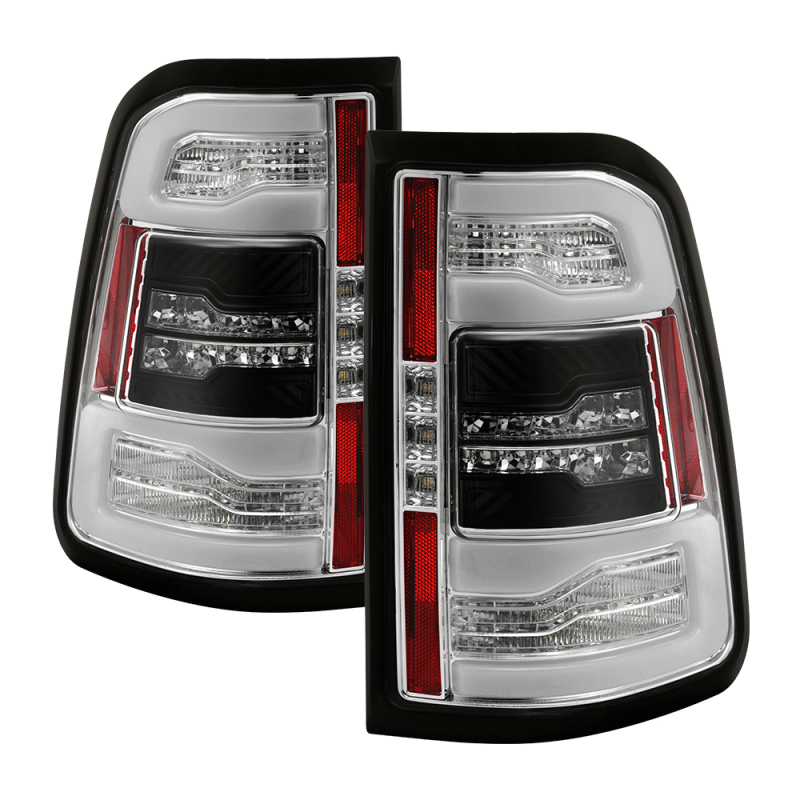 Dodge Ram LED Tail Lights - SPYDER - Sequential Turn Signal - Chrome - `19-`20