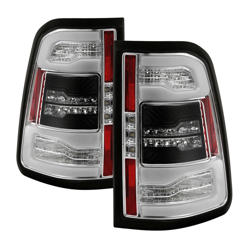 Dodge Ram LED Tail Lights - SPYDER - Sequential Turn Signal - Chrome - `19-`20