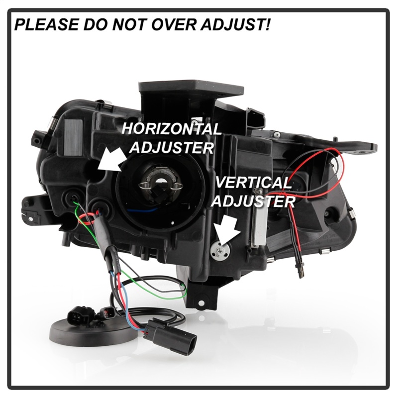 Chevrolet Camaro Headlights - SPYDER - Projector, Halogen Model, Sequential Turn Signal - Chrome - `16-`18