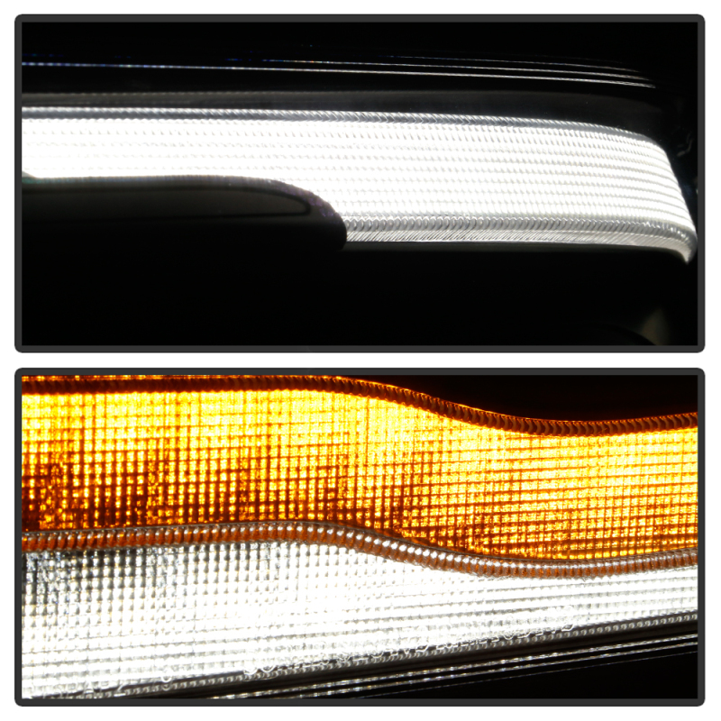 Dodge Ram Headlights - SPYDER - Projector with Sequential Turn Signal - Black - `19-`20