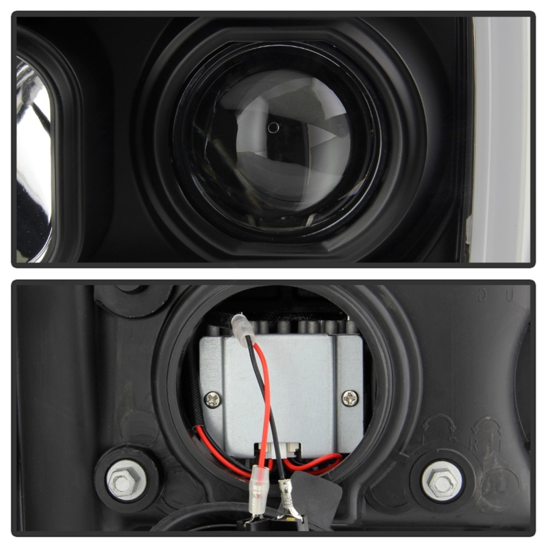 GMC Sierra 1500 Headlights - SPYDER - Platinum Series LED Low Beam - Black - `07-`13