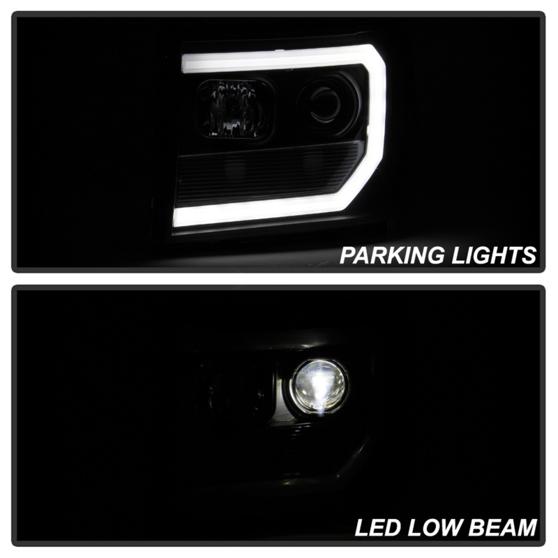 GMC Sierra 3500 Headlights - SPYDER - Platinum Series LED Low Beam - Black - `07-`13