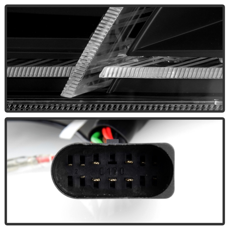 Audi TT Headlights - SPYDER - Projector, Sequential Signal - Black - `12-`15