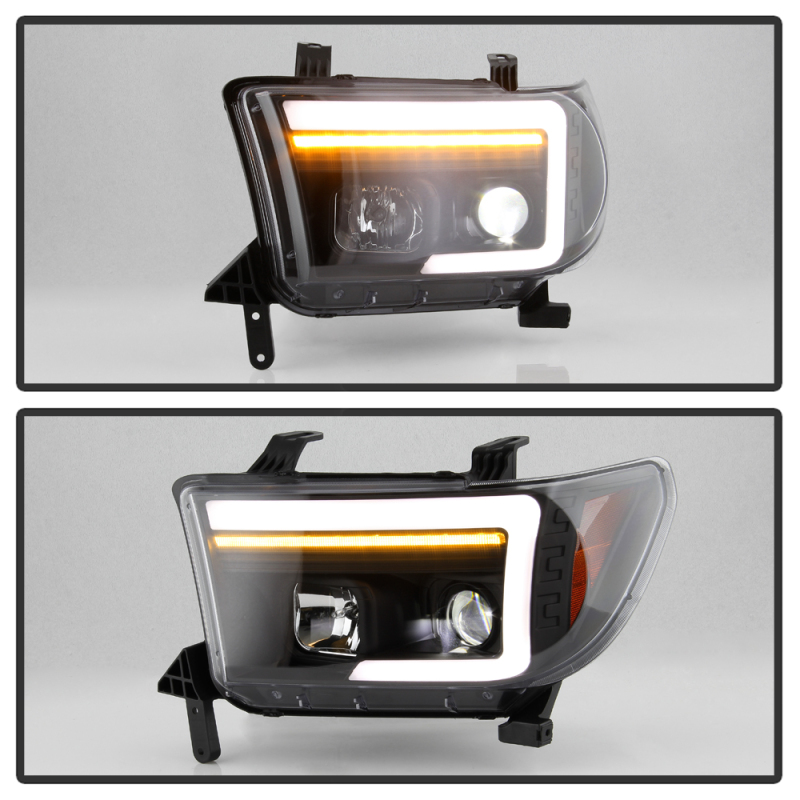Toyota Tundra Headlights - SPYDER - Spyder Platinum Series - Black - `07-`09