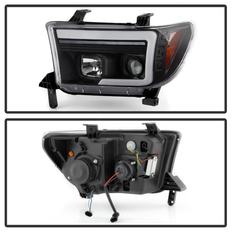 Toyota Tundra Headlights - SPYDER - Spyder Platinum Series - Black - `07-`09