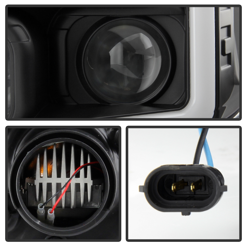 Toyota Tundra Headlights - SPYDER - Spyder Platinum Series - Black - `07-`09