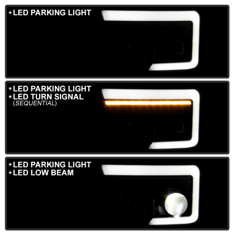 Toyota Tundra Headlights - SPYDER - Spyder Platinum Series - Black - `07-`09