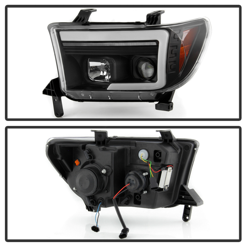 Toyota Tundra Headlights - SPYDER - Spyder Platinum Series - Black - `07-`09