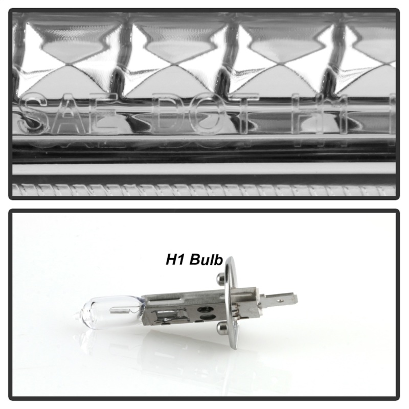 Ford F-450 Headlights - SPYDER - LED + Halogen, Version 2 - Chrome - `08-`10