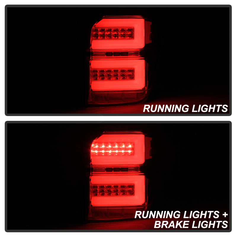 Toyota 4Runner LED Tail Lights - SPYDER - Sequential Turn Signal - Chrome - `10-`14