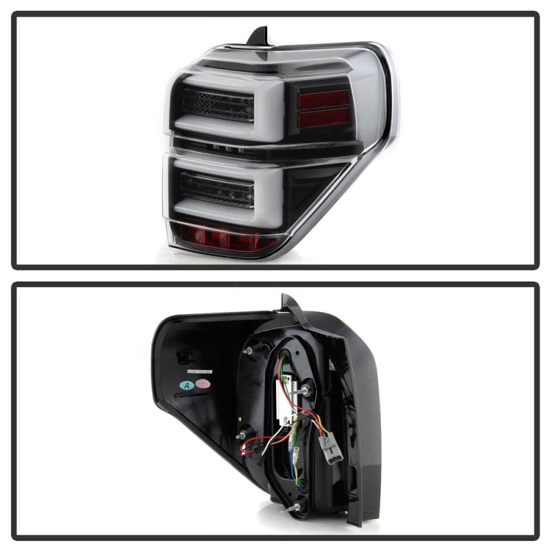 Toyota 4Runner LED Tail Lights - SPYDER - Sequential Turn Signal - Black - `10-`14