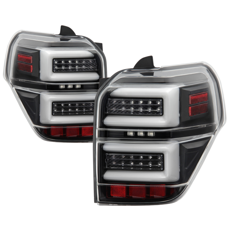Toyota 4Runner LED Tail Lights - SPYDER - Sequential Turn Signal - Black - `10-`14