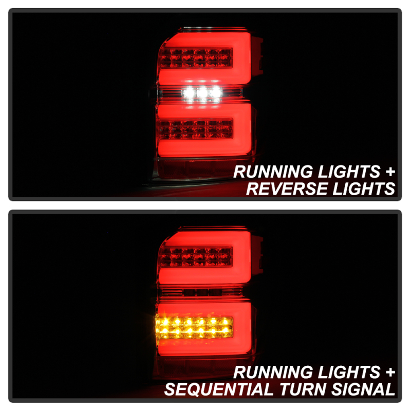 Toyota 4Runner LED Tail Lights - SPYDER - Sequential Turn Signal - Smoke - `10-`14