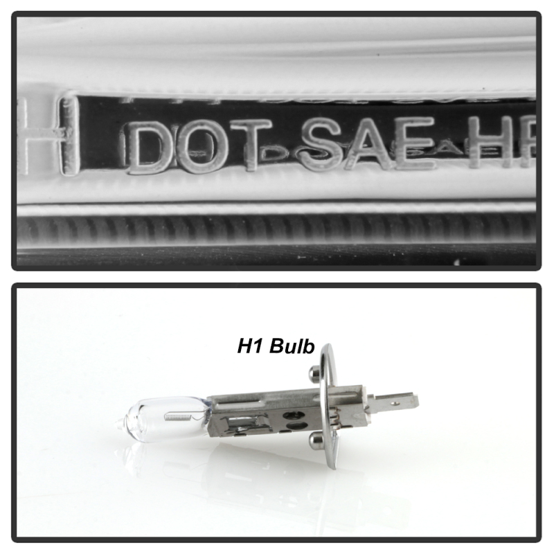 Ford F450 Headlights - SPYDER - Projector, Platinum Series, Version 2, High-Power LED, White Light Bar - Chrome - `11-`16